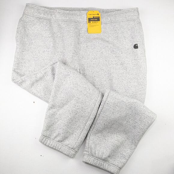 Carhartt Pants - Carhartt Gray Marled Relaxed Fit Joggers
